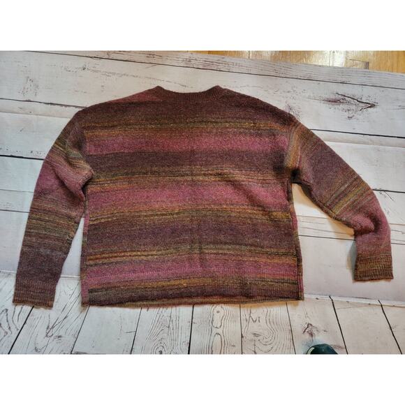 natural reflections sweater Size L Cranberry Fall Colors - Picture 7 of 9